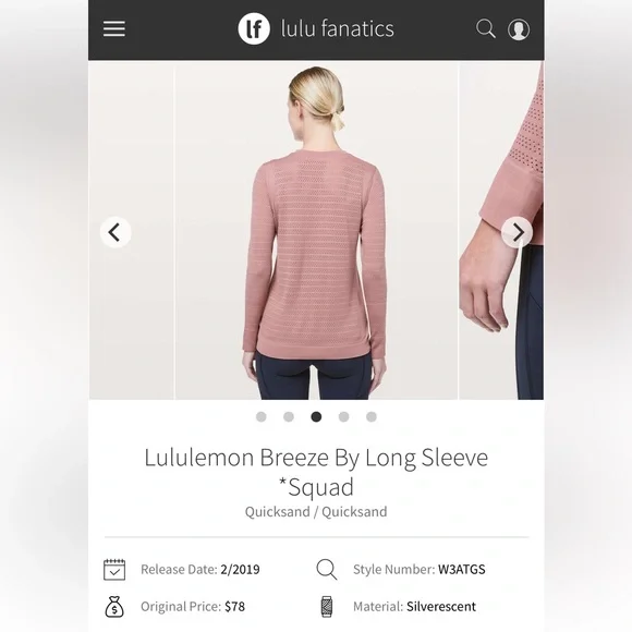 🍋Lululemon Breeze By Long Sleeve - Picture 2 of 6